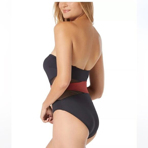 Coco Reef Women's Contours Bandeau
Mesh Tummy-Control One-Piece Swimsuit Spice - Picture 5 of 13